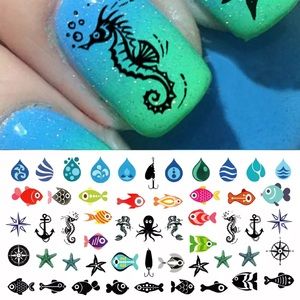 💌BO/GO$6 🐟 Nautical Water Transfer Nail Decals